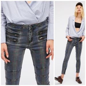 Free People Lennon Printed Denim Skinny